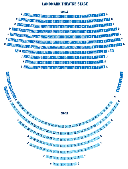 Landmark Theatre Seating Plan