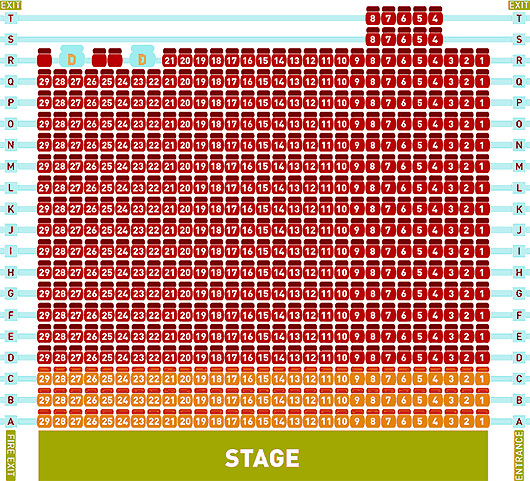 The Forum Theatre Seating Plan