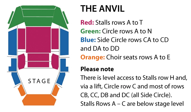 The Anvil Seating Plan