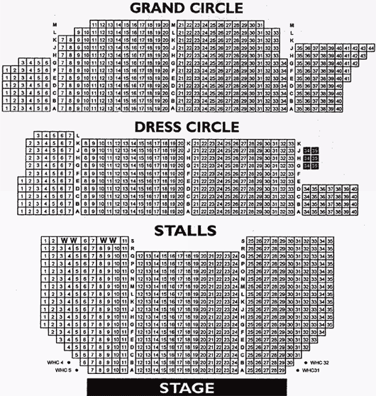 Alex Theatre Seating Chart