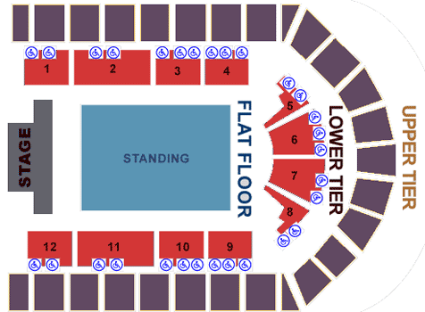 The National Indoor Arena Seating Plan