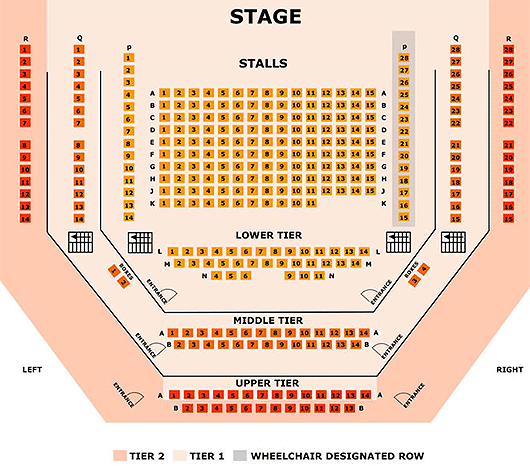 Theater In The Park Seating Chart
