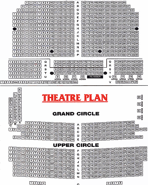 The Spa Theatre Seating Plan
