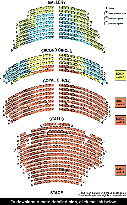 Towngate Theatre Seating Plan