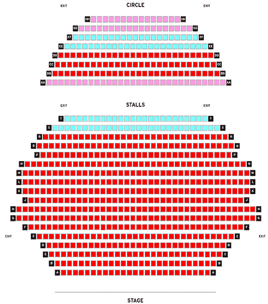 Churchill Theatre Seating Plan