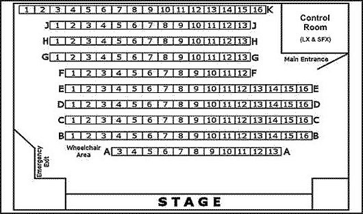 West Walls Theatre Seating Plan