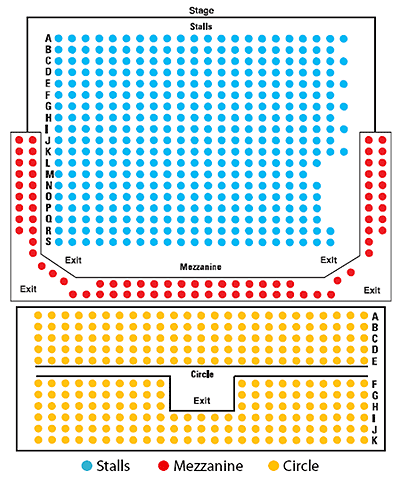 The Lyric Theatre Seating Plan