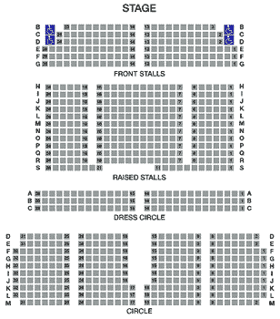 The Broadway Theatre Seating Plan
