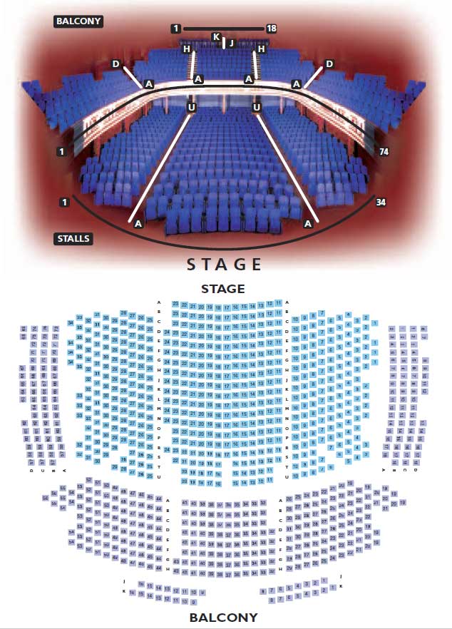 The Central Theatre, Chatham Seating Plan, view the seating chart for