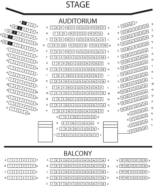 Chelmsford Civic Theatre Seating Plan