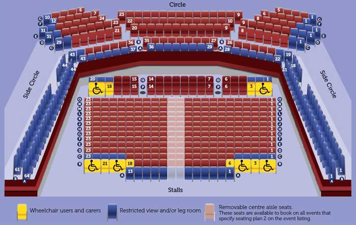 Pomegranate Theatre Seating Plan
