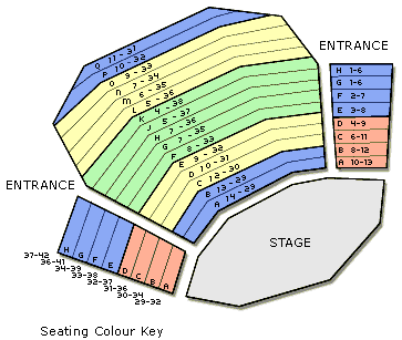 Mercury Theatre Seating Plan