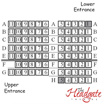 The Headgate Theatre Seating Plan