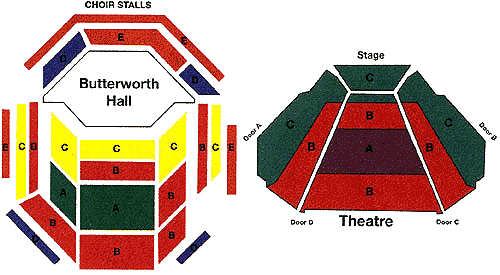 Warwick Arts Centre Seating Plan