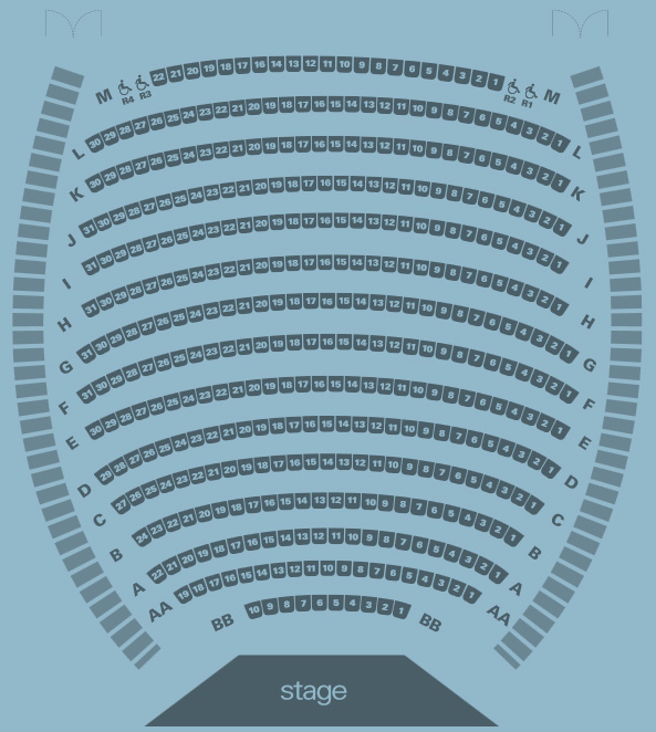 Gardyne Theatre Seating Plan