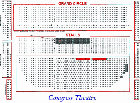 The Congress Theatre Seating Plan
