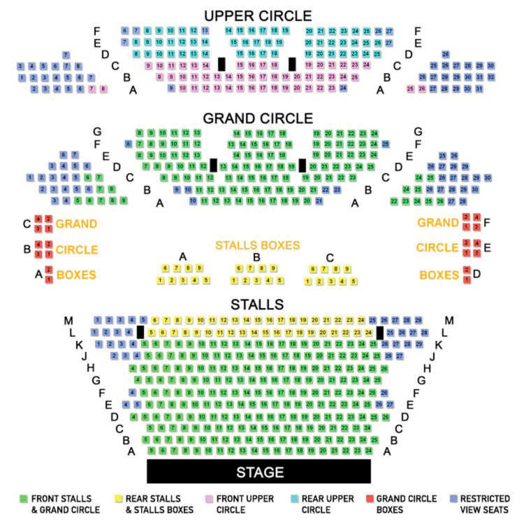Royal Lyceum Theatre Seating Plan