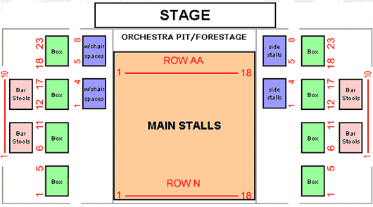 Epsom Playhouse Seating Plan