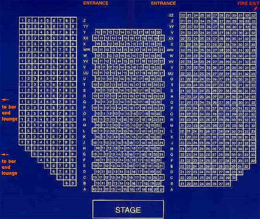 The Spa Pavilion Theatre Seating Plan