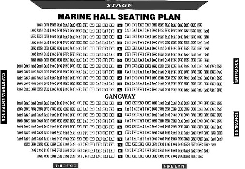 Marine Hall Seating Plan