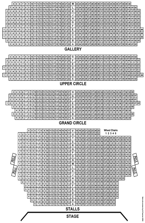 Kings Theatre Seating Plan