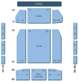 Grimsby Auditorium Seating Plan