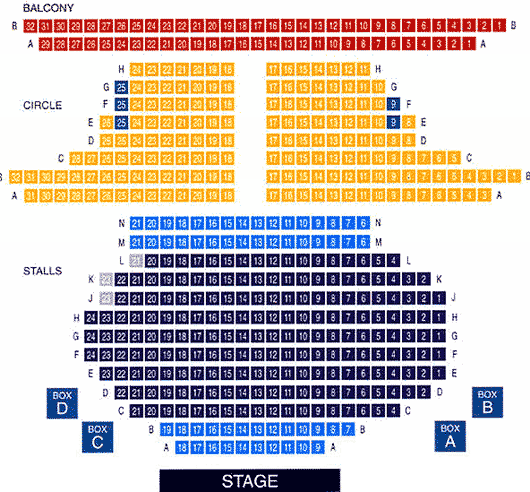 Harrogate Theatre Seating Plan