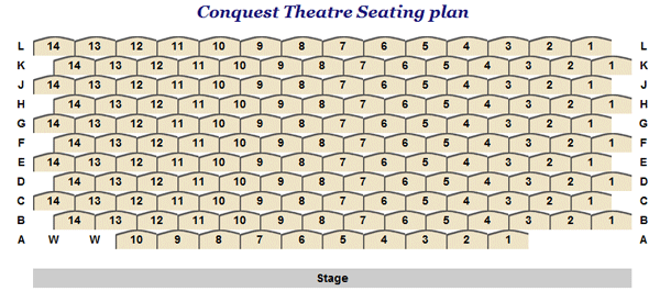 The Conquest Theatre Seating Plan