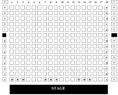 Paul Robeson Theatre Seating Plan