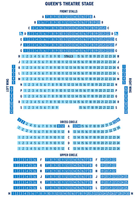 Queens Theatre Seating Plan
