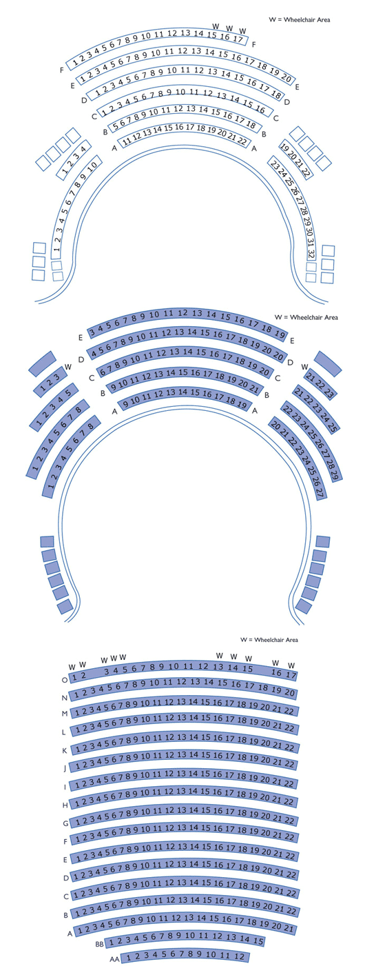 Jersey Opera House Seating Plan