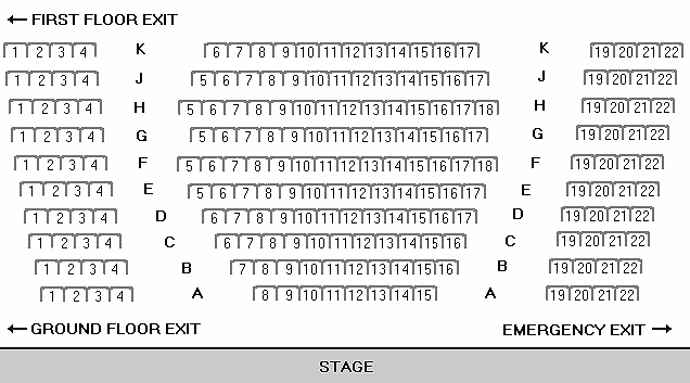 Loft Theatre Seating Plan