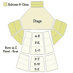 University Concert Hall Seating Plan