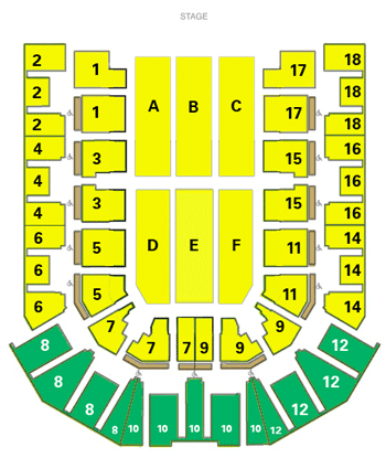 Echo Arena Seating Plan