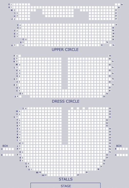 Adelphi Theatre Seating Plan