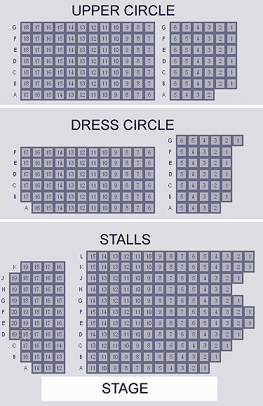 Fortune Theatre Seating Plan