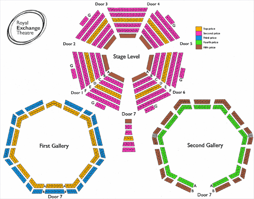 Royal Exchange Theatre Seating Plan