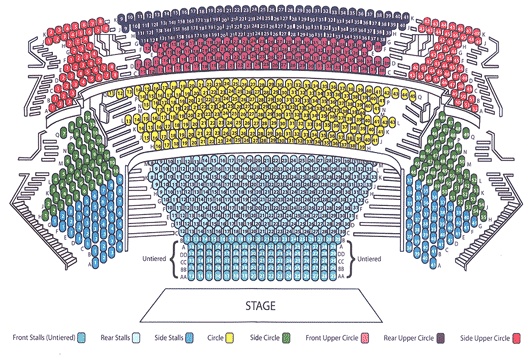 Wycombe Swan Theatre Seating Plan