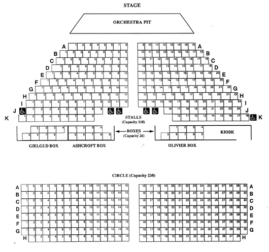 Town Hall Seating Chart View