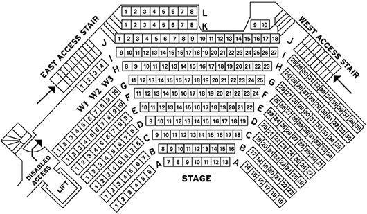 Brunton Theatre Seating Plan