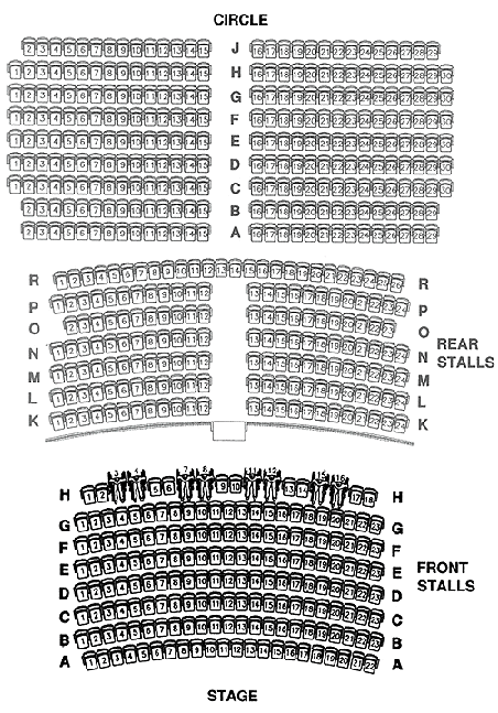 Palace Theatre Seating Plan