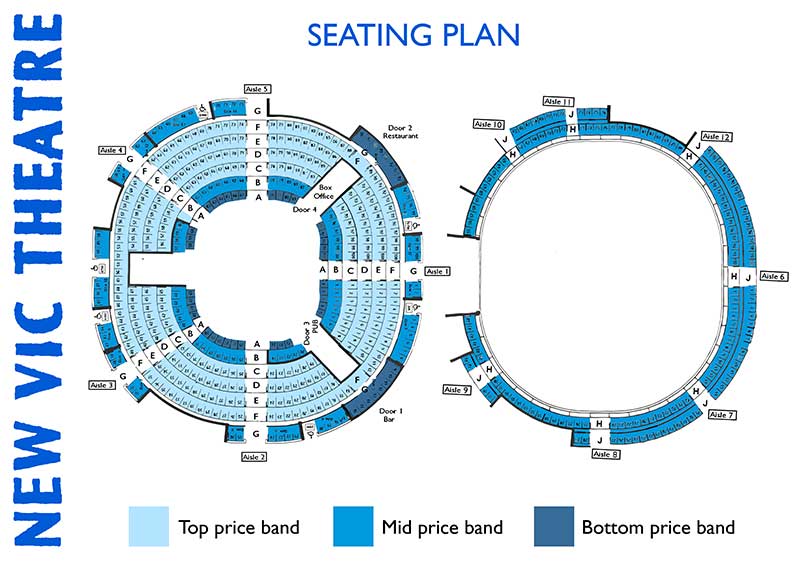 New Vic Theatre Seating Plan