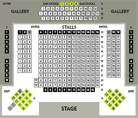Maddermarket Theatre Seating Plan