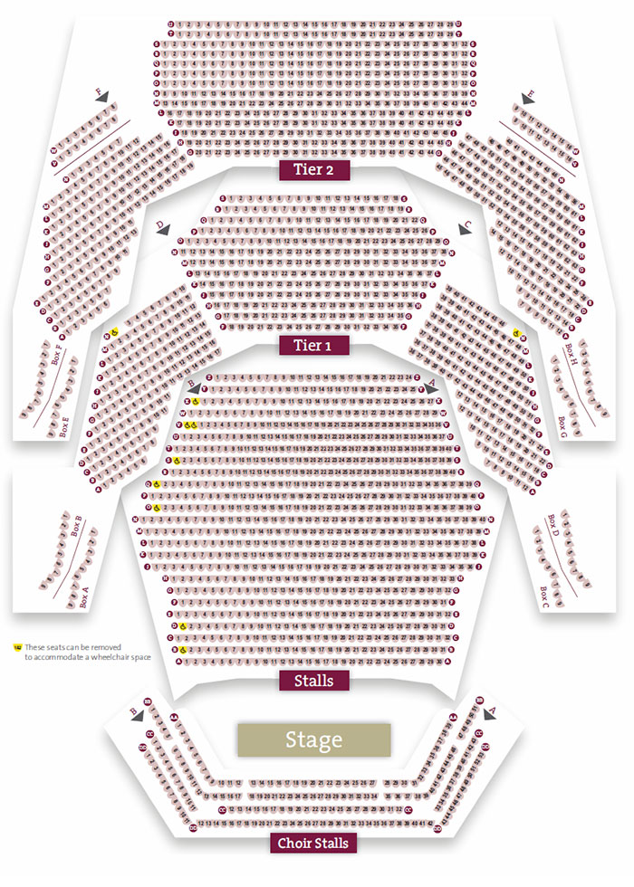 Royal Concert Hall Seating Plan Book Tickets Whats On And Theatre Information For The Royal Concert Hall In Nottingham
