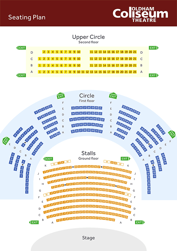 Coliseum Theatre Seating Plan