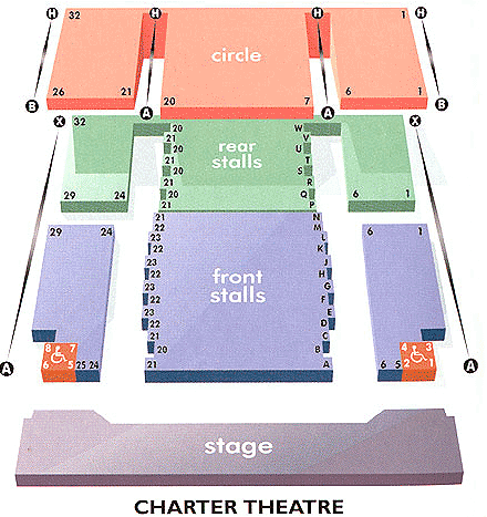Charter Theatre Seating Plan