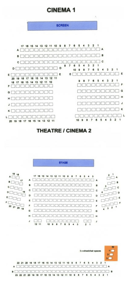 Granville Theatre Seating Plan
