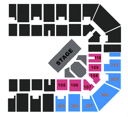 Sheffield Arena Seating Plan