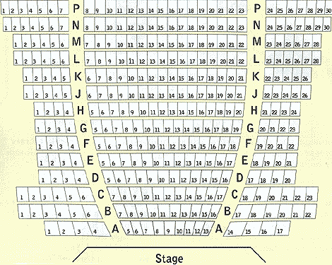 The Core Theatre Seating Plan
