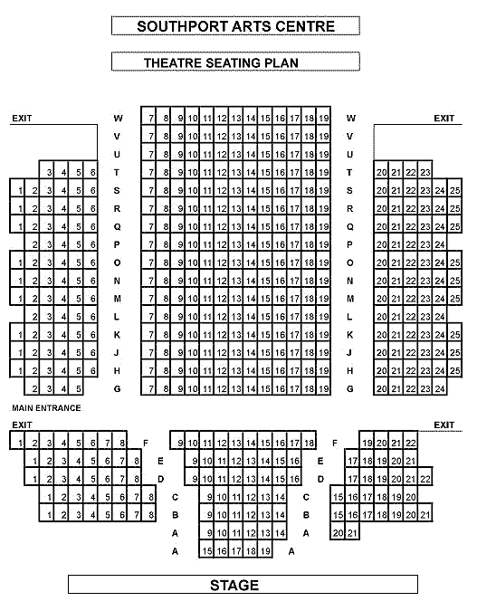 Southport Arts Centre Seating Plan